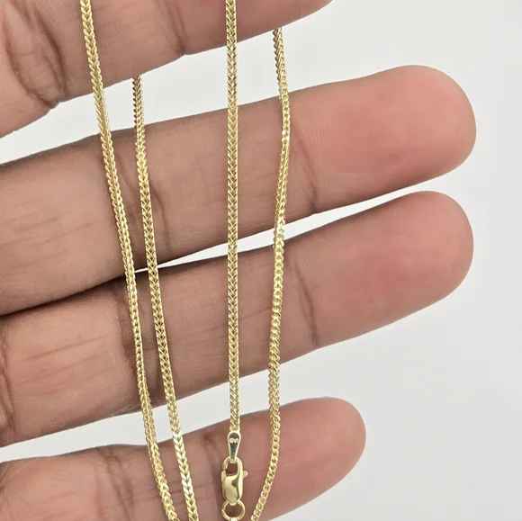 14kt Real Gold Franco Chain 1.4mm 18 Inches